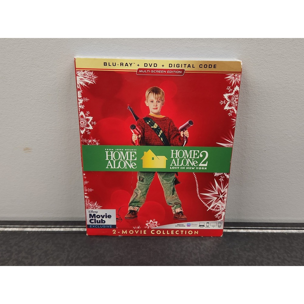Disney Home Alone 2-Movie Collection Blu-ray DVD Digital Exclusive New Sealed